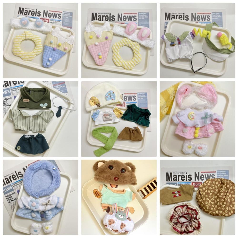 

Changing 20CM Cotton Doll Clothes Sweet Skirt Plush Toys Clothes Stuffed Doll Plush Suit Girl Gift style 9