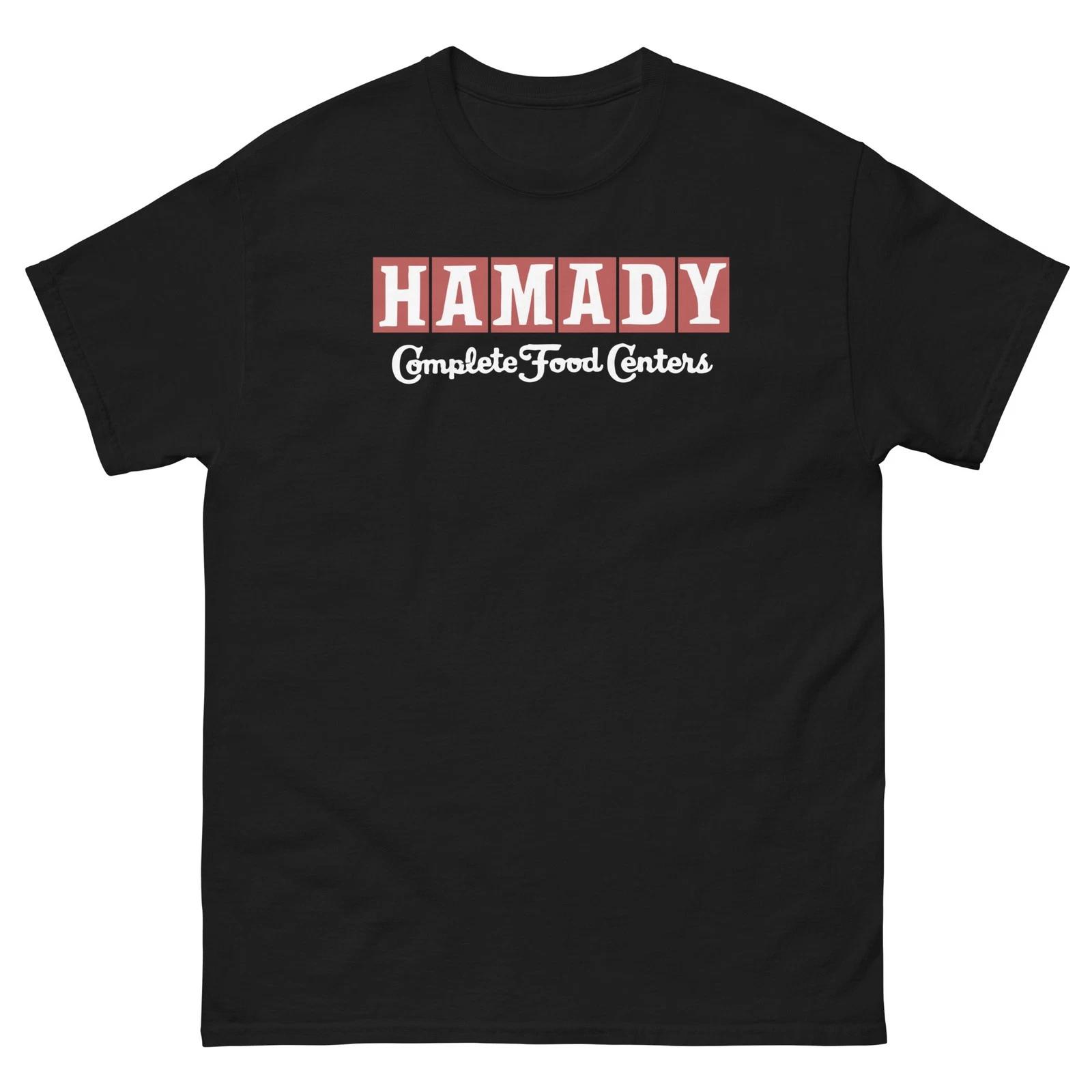 

HAMADY Food Center Grocery Graphic 100% Cotton T-shirt Mens Tees Top Unisex classic tee 2XL