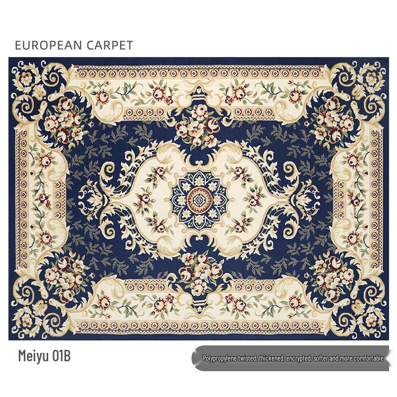 Nordic-Style Persian Ethnic Area Rug for Living Room: Soft Sofa & Coffee Table Pad
