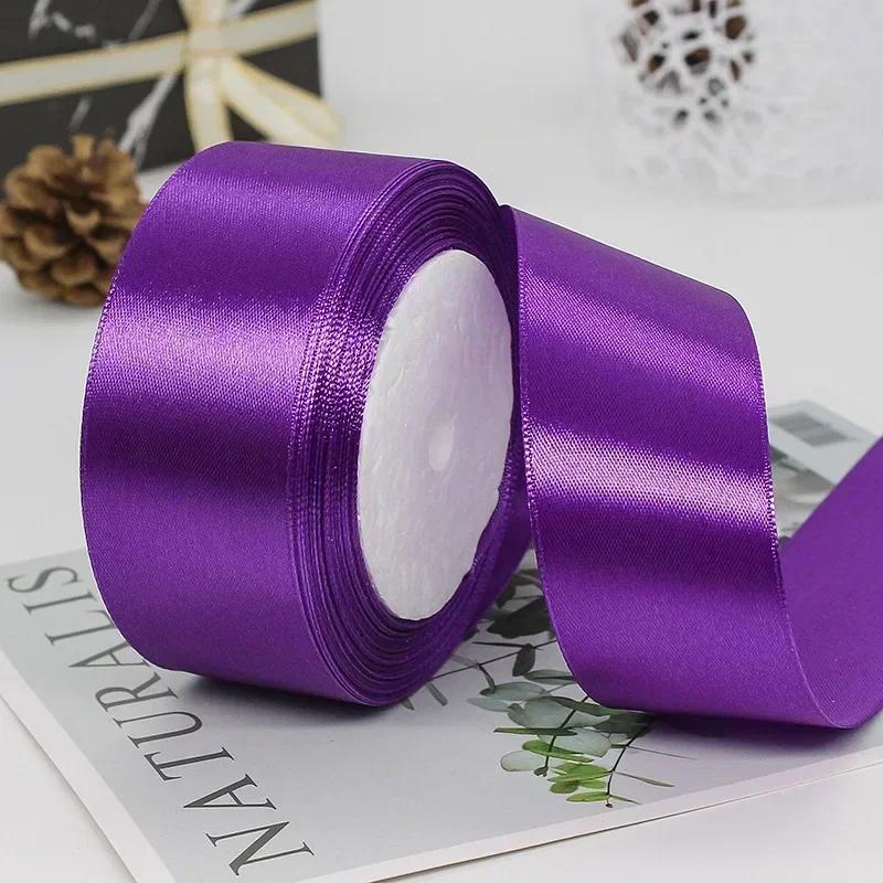 1 Volume 22 Meters Silk Satin Ribbons for Crafts Bow Handmade DIY Gift Wrap Party Wedding Decorative 6/10/15/20/25/40/50mm Tape
