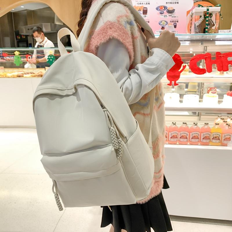 Girl Schoolbag Ženský cestovní batoh jednobarevný