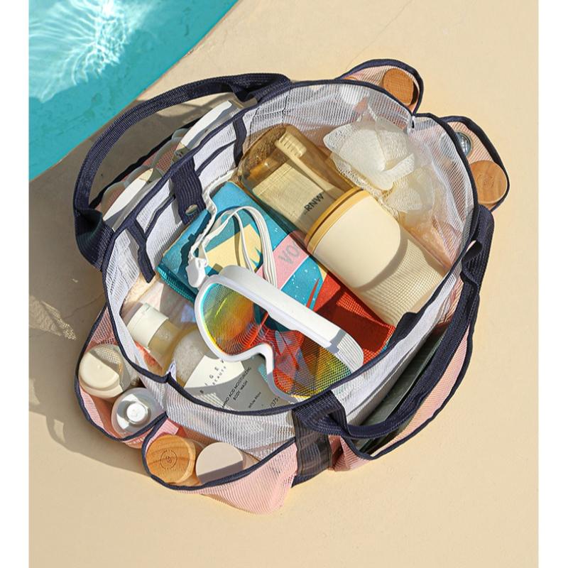 Multi Layer Mesh Beach Bag/swimming and Grooming Bag, A Super Practical Item for Beach Vacations, Swimming and Fitness