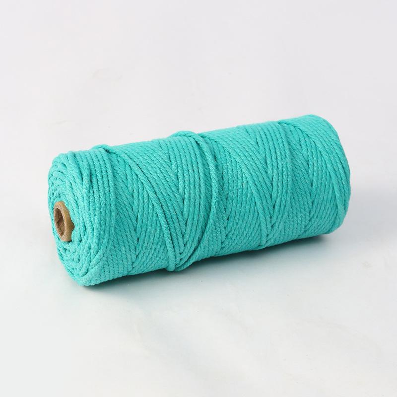 4mm 300m Colored Hand-Woven Cotton Rope for DIY Tapestry and Ornaments