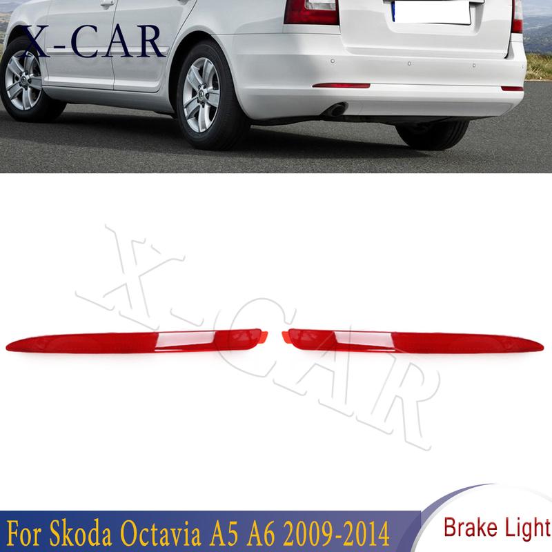 X-CAR Für Skoda Octavia A5 A6 2009 2010 2011-2014 Rückstoßstangen-Reflektorleuchte Blinker Warnblinklicht Bremslicht Autozubehör