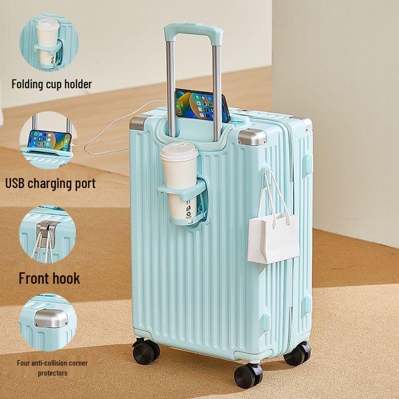 Multi-Functional Travel Suitcase with Universal Wheels, Large Capacity, Pull-Handle, Password Lock, for Men and Women, Ideal for Students.