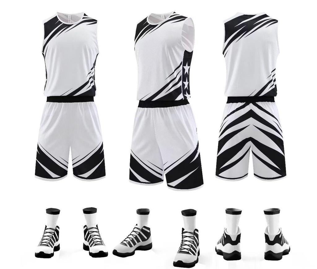Quick-Dry Basketball Uniform Set for Adults & Kids - Custom Logo