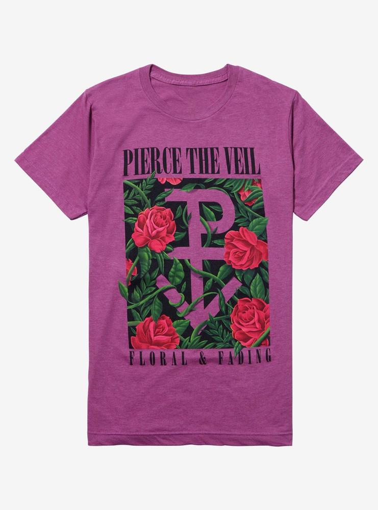 

Pierce The Veil Floral amp Fading Boyfriend Fit Girls TShirt PNA_032 Unisex T-Shirt M