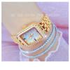 BEE SISTER BS Dame Firkantede Armbåndsklokker Gullklokke Dameklokker Rustfritt stål Sølvklokke Dame Femme Quartz Watches