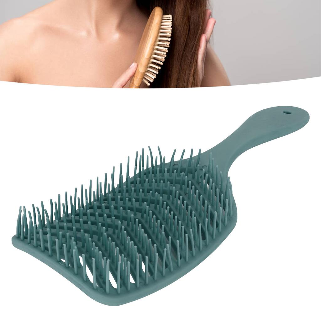 Hollow Hair Brush Detangling Wet Dry Use Fast Blow Drying Curved Hair Styling Comb for Women Men