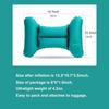New Flocking PVC Inflation Lumbar Pillow H-type Inflatable Aircraft Lumbar Pad Grey Blue Nursing Waist Pillow Office