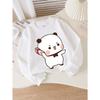 European sizes Kids' Crewneck Sweatshirt Cute Panda Holding Candy Stripe  , Sportswear And Casual Wear, Soft And Comfortable