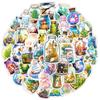 50PCS Cute Small Animal In The Bottles World Waterproof Graffiti Stickers for Helmet Bicycle Hand Account Pencil Case Decals