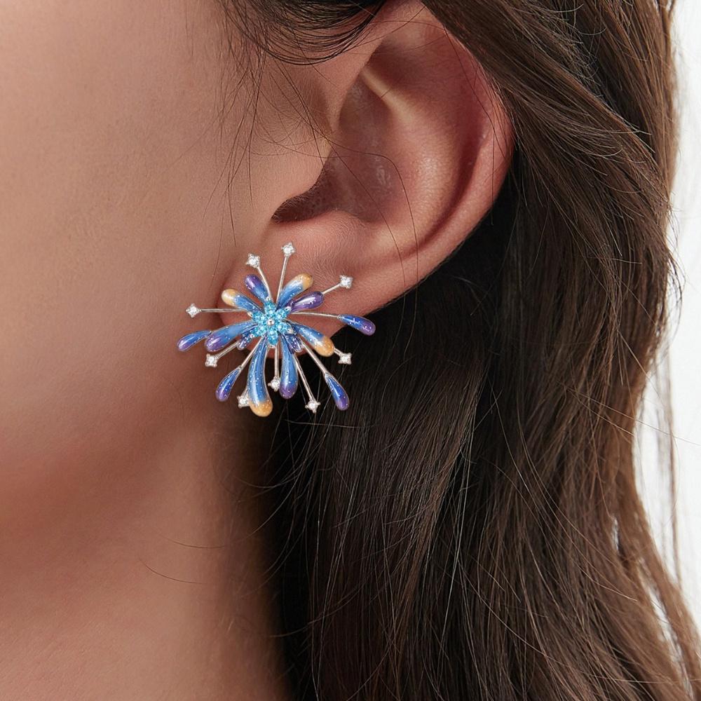 

Модные серьги-подвески для женщин синий