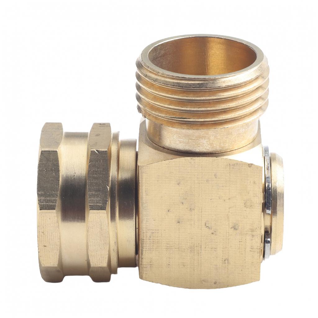 Connector Degree Solid Brass Construction Easy Installation