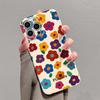 Retro Summer Garden Flowers Oil Painting Wave Back Cover For iPhone 14 13 11 12 16 Pro Max XS X XR 8 7 15 14 Plus Case