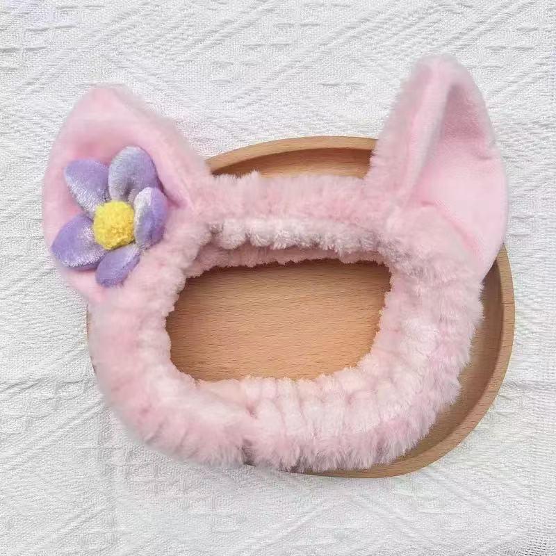 Strawberry Bear Plush Headband: Non-Slip Cute Cartoon Hair Accessory for Girls