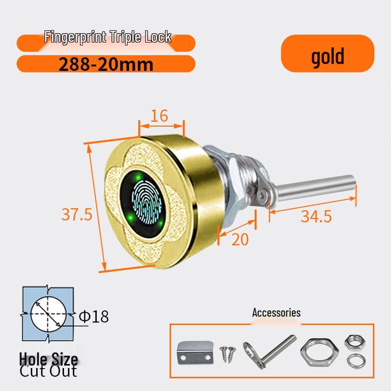 Smart Fingerprint Cabinet & Drawer Lock for Desks & Mailboxes