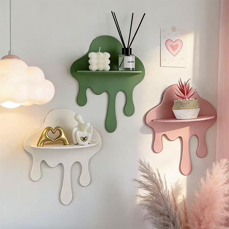 Creative Cloud Storage Decoration Irregular Shape Wall Mounted Storage Ornament Homestay Home Decor Craft Gift for Friends
