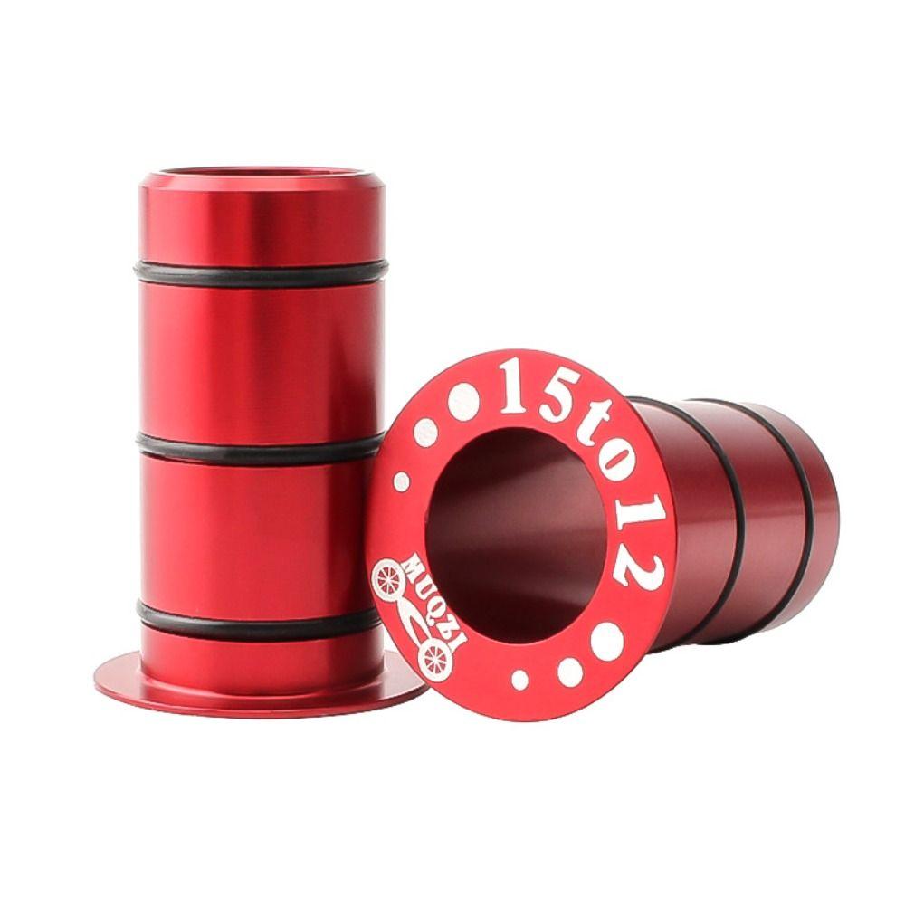 2Pcs 15mm To 12mm Thru Axle Side Cover Adapter Aluminum Zinc Zinc Alloy Front Thru Axle Adapter  Road Bike