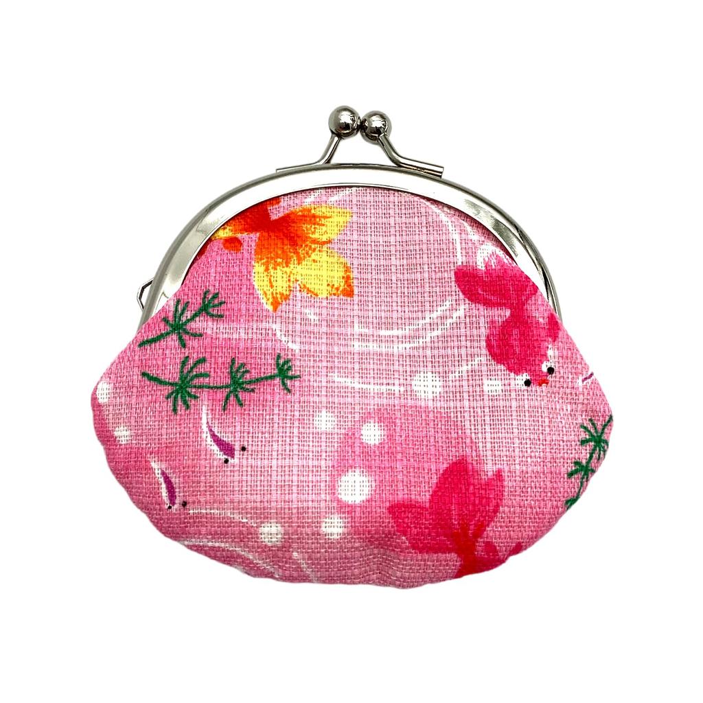 Kyosuke clasp coin x cm perfect for festivals and other Pink goldfish Japanese-made purse, 9.5 8.5 (2.6 inches), occasions. design.
