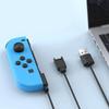 USB Charger Cable for Joycon Controller 2 In 1 Portable Charger Cable 2.5M Travel Charging Cables for Switch Controller Charger