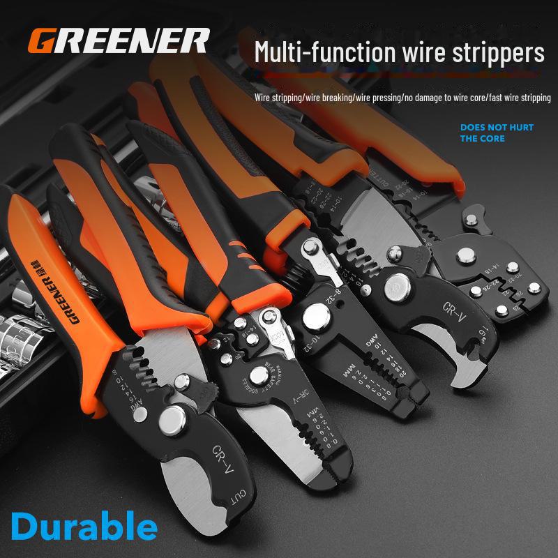 Green Forest Multi-Function Automatic Electrician Wire Stripper Tool