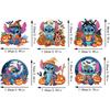 6Pcs Halloween Series Diamond Art Fridge Magnet Diamond Painting Refrigerator Magnet Diamond Painting Fridge Magnet for Adults Beginners