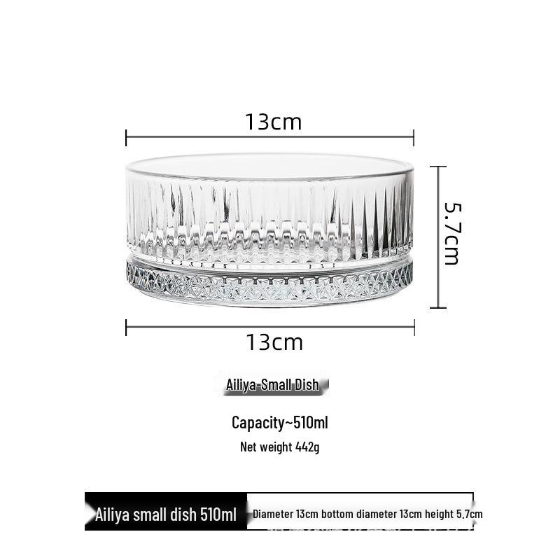 

Импортная креативная прозрачная стеклянная тарелка для закусок - Маленькое блюдо для бара или KTV