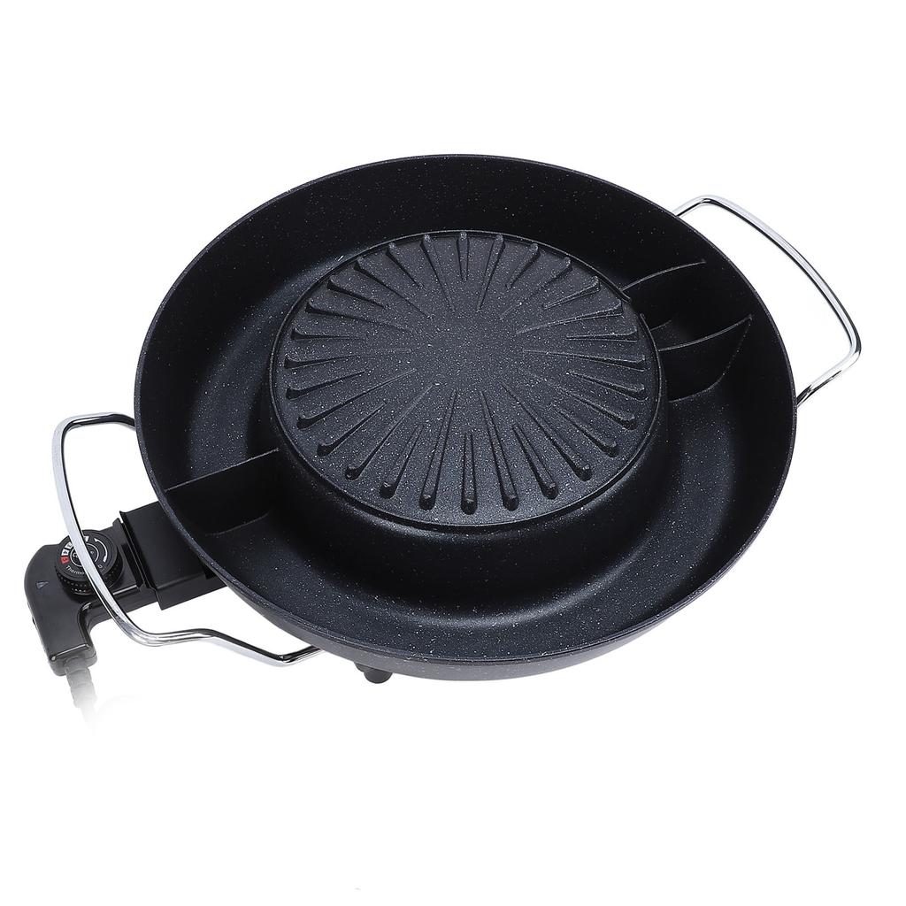 1800W horký hrnec s grilem 2 v 1 korejský elektrický gril BBQ Hotpot Pot Combo nepřilnavý rychlý a rovnoměrný