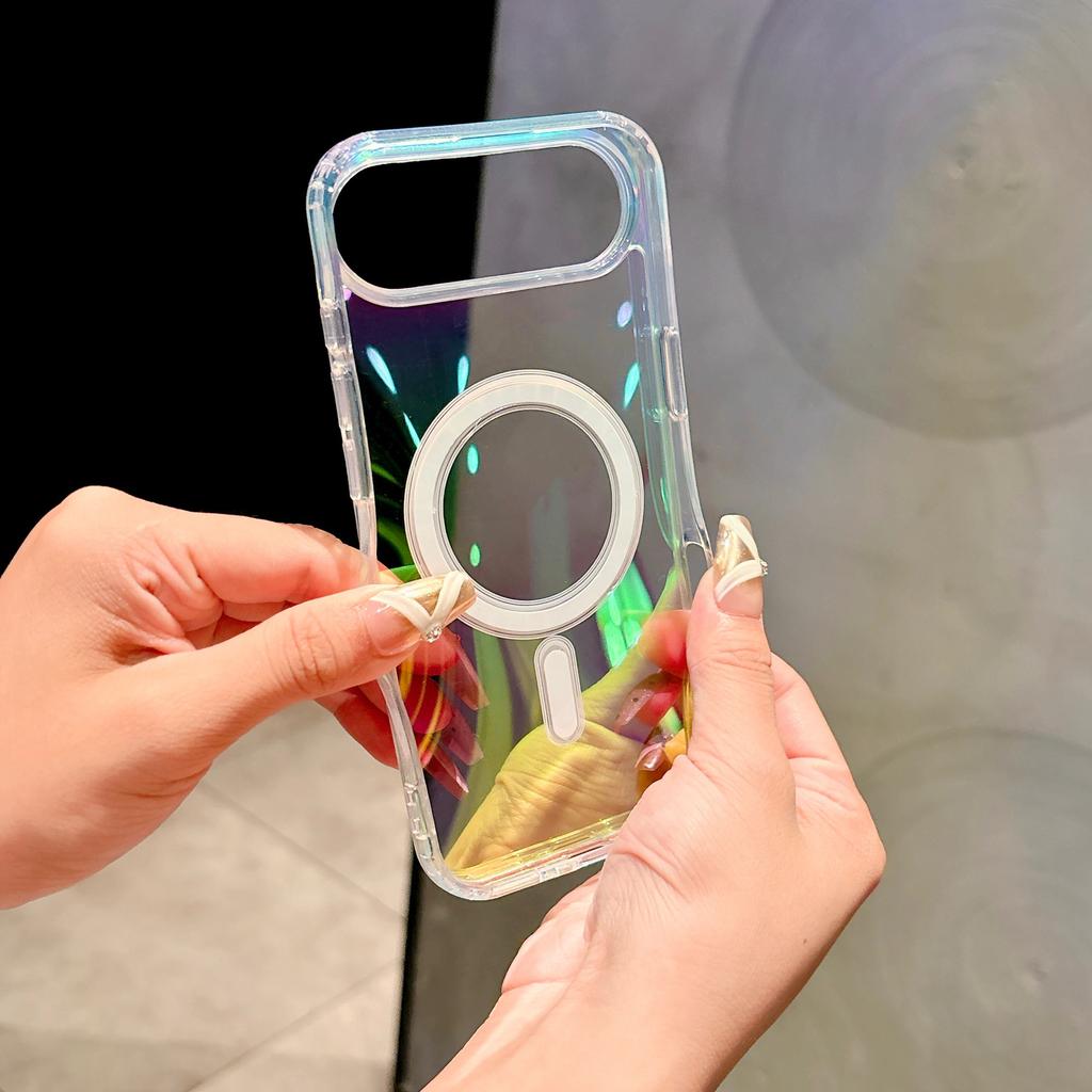 Für IPhone17promax Farbplattierte Magnetische Handyhülle für Apple 16 Laserfarbwechsel 15 Sturzsicher Vollständig umschließend