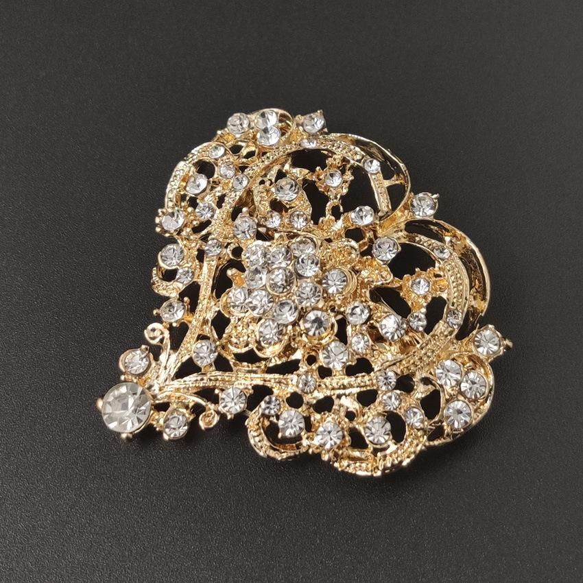 Broșă Elegantă Inimă cu Strasuri Lanzhihai pentru Femei