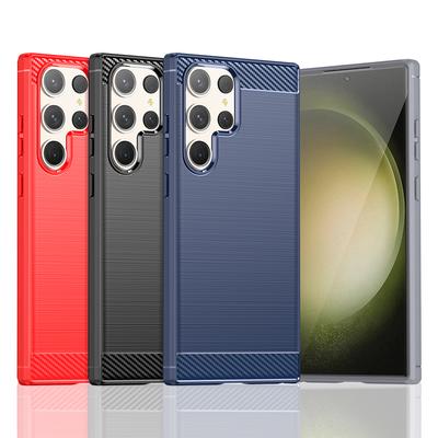 For Cover Samsung Galaxy S23 Ultra Case For Samsung S23 Ultra S23Plus Silicon Carbon Fiber Back Case For Samsung S23 Ultra Cover