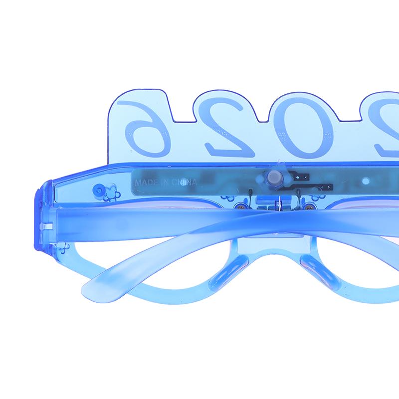 2026 Leuchtende LED-Brille Zufällige Farbe Leuchtende Brille Leuchten im Dunkeln Partyzubehör Neon-Partygeschenke für Kinder Erwachsene