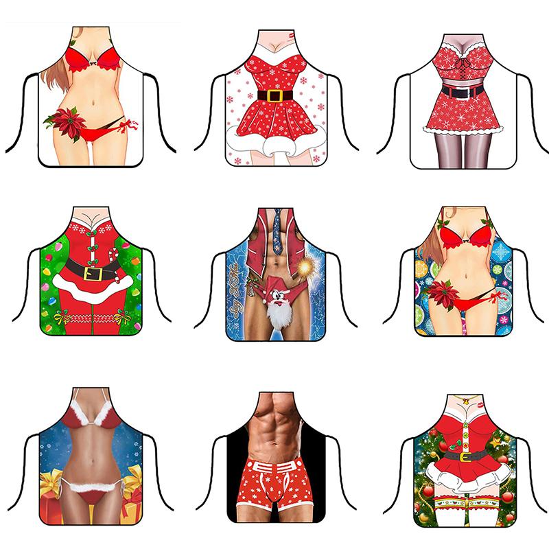 Funny Kitchen Apron Cooking Baking Party Cleaning Aprons For Christmas Apron