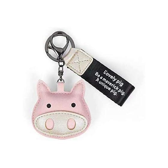 [AIXUAN] Key chain, cute piglet key chain made of leather