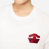 Jordan Character Oil Painting Print Short-Sleeve Crew Neck T-Shirt Women Tops White DO9806-100