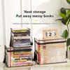 Student Book Storage Bag Large Capacity Foldable Portable Storage Box Transparent Dustproof Waterproof Clothes Toys Organization