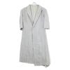 Y's YS-J06-302 Gray Linen Peak Lapel Coat Coat 1 grayUsed