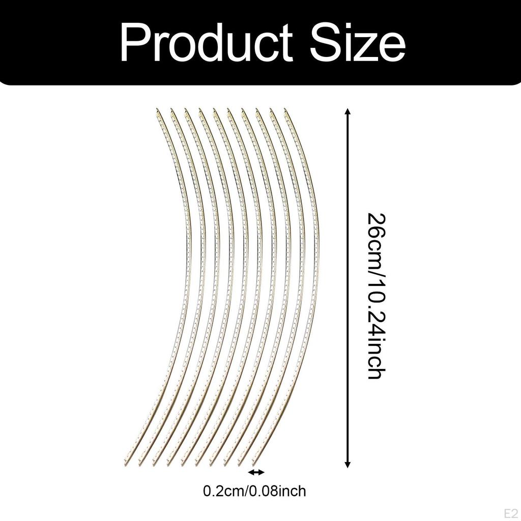 10 Count Guitar Fret Wires Accessories for Fingerboard Replacement