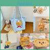 Plush Yellow Bear Backpack With Soft Material And Multiple Pouch For Daily Use