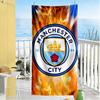 Telo Mare Manchester City Fc Super Morbido Microfibra Tessuto Asciugatura Rapida Confortevole Leggero Adatto per Nuoto, Palestra, Campeggio, Yoga Vacanza