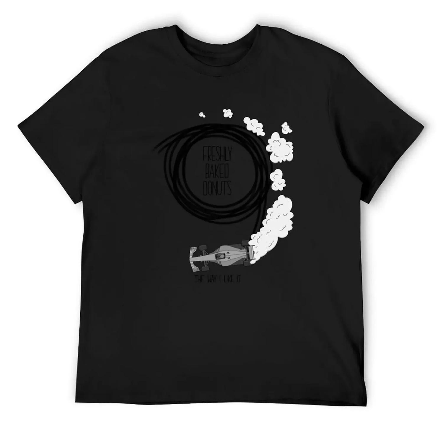 Freshly Baked Donuts! T-Shirt Clothing anime clothes Blouse baggy shirts mens white t shirts XXXXXL чёрный