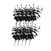 1/10/12Pcs 34cm Artificial Leaf Branch For Halloween And Weddding Party Decoration, Fake Leaf Stems Plant Decoration