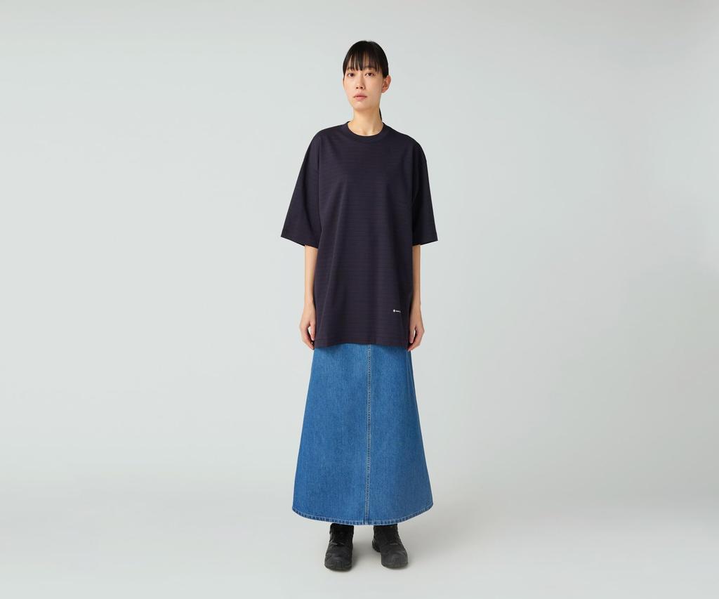 Snow Peak TAKIBI Denim Skirt Light Blue 2 SK-25AW003 Women's