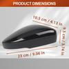 Side Rear View Mirror Cover Caps Signals for VW Polo MK5 2009-2017 Gloss Black Mirror Case Car Accessories 6R0857537B