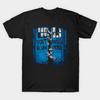 Men Black Print T-shirt The Walking Angels No-Cut Transfer Paper Print Cotton Tshirt