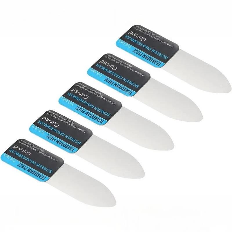Metal Screen Opening Pry Tool 5Pcs 0.1mm Ultra Thin Disassembly Spudger Piece for Power Bank Earphone Repair