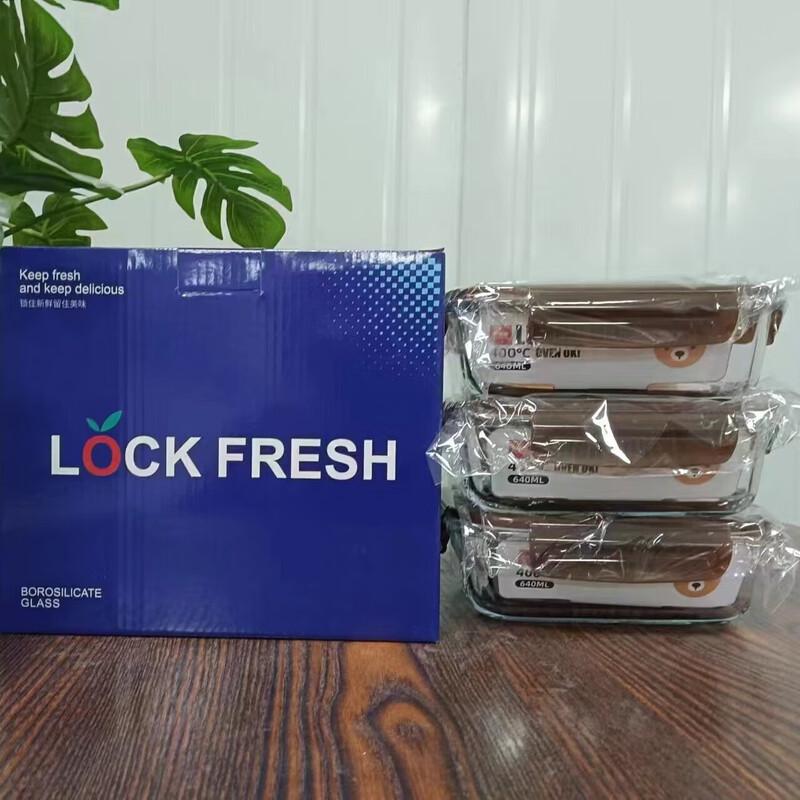 Sigore Microwave-Safe Glass Food Storage Container Set