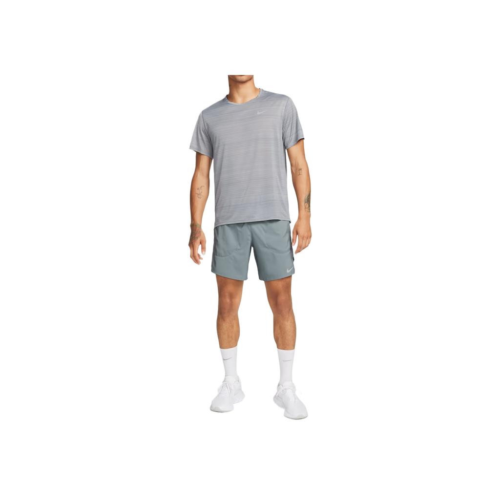 Nike Dri-Fit Flex Stride Swoosh Breathable Elastic Solid Color Running Shorts Men Shorts CJ5471-085