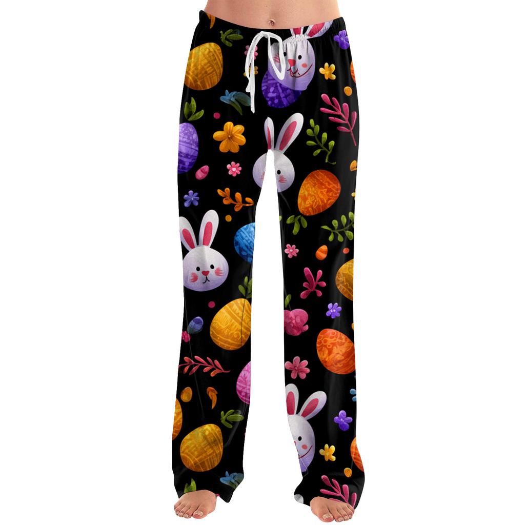 Dámské Módní Volné Ležérní Tištěné Ležérní Kalhoty